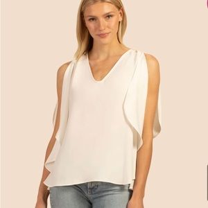 Trina Turk White blouse size xs